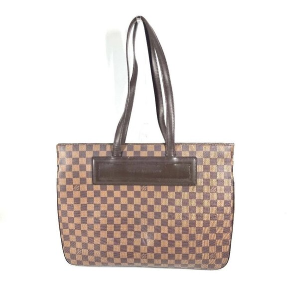 LOUIS VUITTON N51124 Damier Parioli GM Tote Bag Shoulder Bag Canvas Ebene Brown - Picture 2 of 16